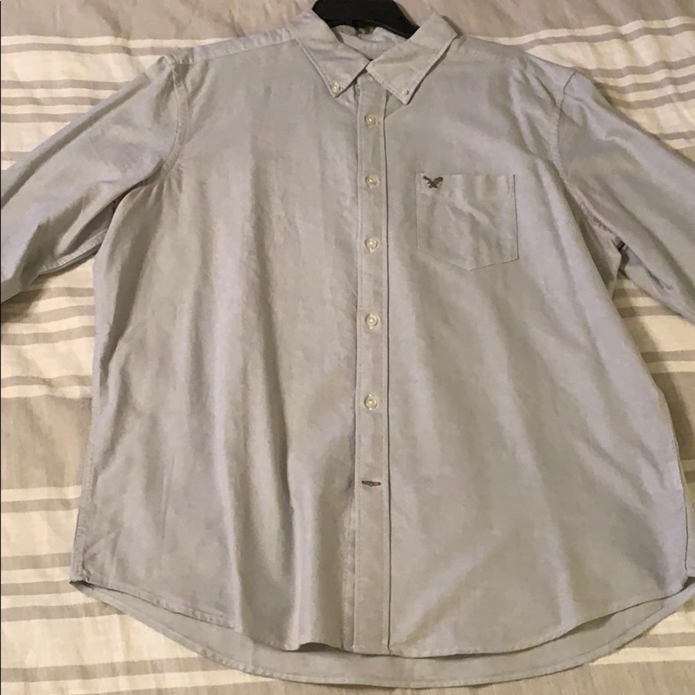 A/E casual gray button down xl